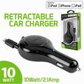 Cellet 10 Watt Lightning 8 Pin Retractable Car Charger PAPP8R21